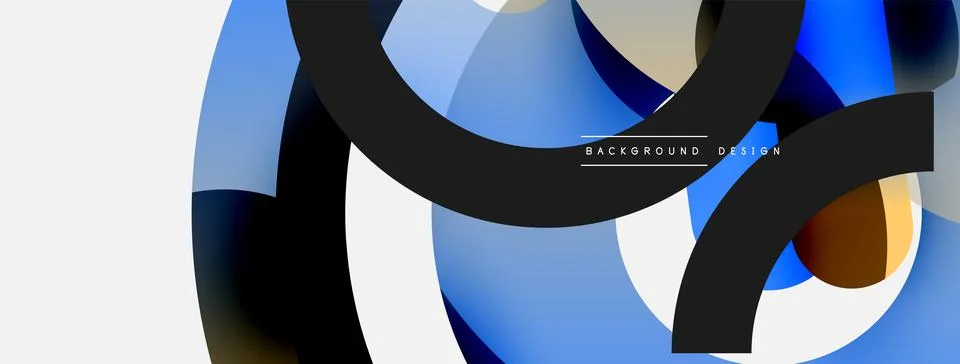 Circle abstract background. Vector illustration for wallpaper banner background Stock Illustration
