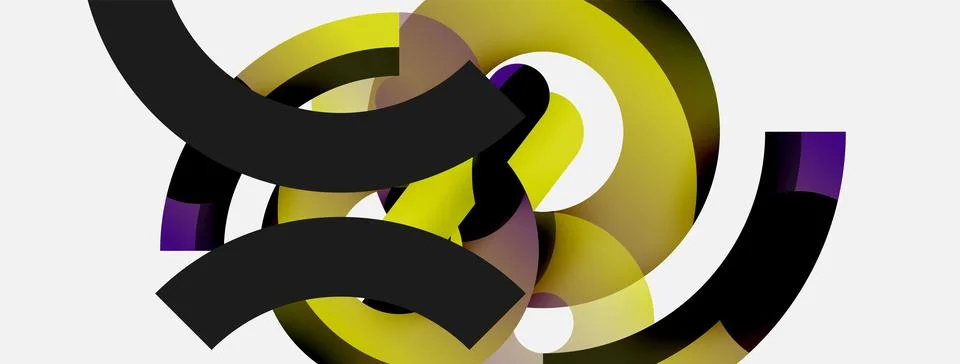 Circle abstract background. Vector illustration for wallpaper banner background Illustrazione stock