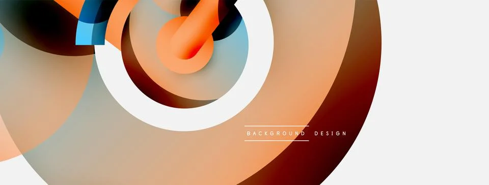 Circle abstract background. Vector illustration for wallpaper banner background Stock Illustration