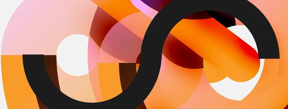 Circle abstract background. Vector illustration for wallpaper banner background Stock Illustration