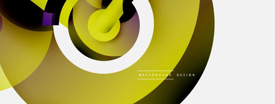 Circle abstract background. Vector illustration for wallpaper banner background Stock Illustration