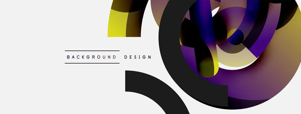 Circle abstract background. Vector illustration for wallpaper banner background Stock Illustration