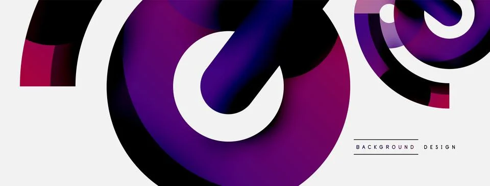 Circle abstract background. Vector illustration for wallpaper banner background Stock Illustration