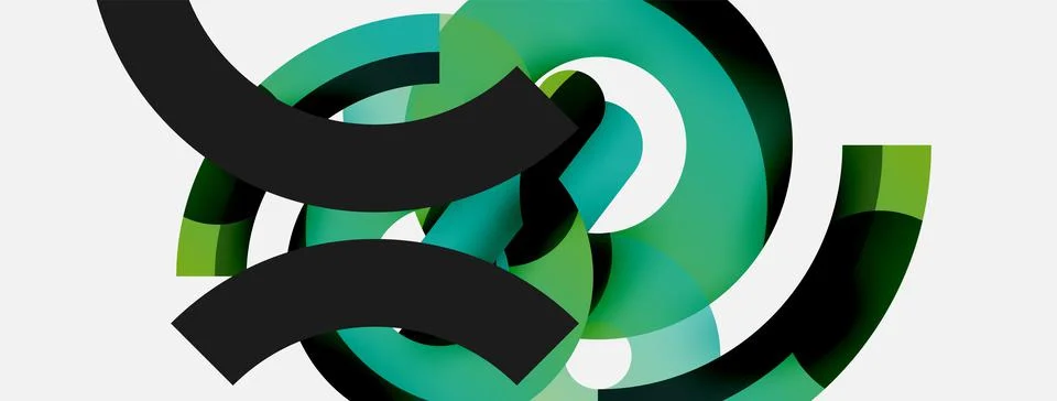 Circle abstract background. Vector illustration for wallpaper banner background Stockillustratie