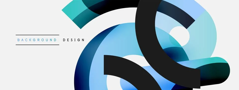 Circle abstract background. Vector illustration for wallpaper banner background Illustrazione stock