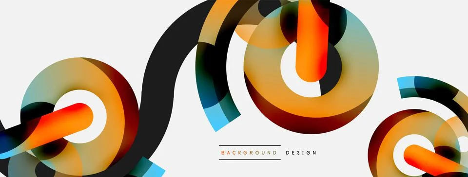 Circle abstract background. Vector illustration for wallpaper banner background 스톡 일러스트