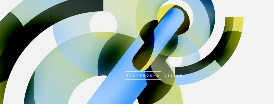 Circle abstract background. Vector illustration for wallpaper banner background Stock Illustration