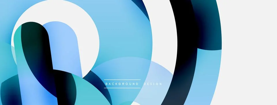 Circle abstract background. Vector illustration for wallpaper banner background Illustrazione stock