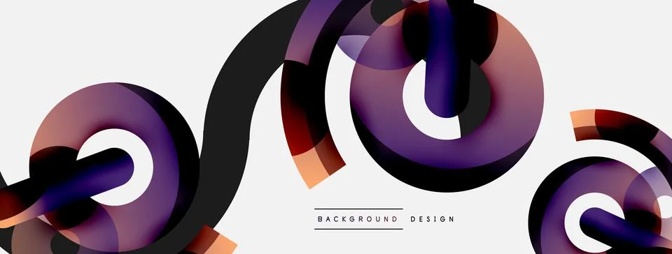 Circle abstract background. Vector illustration for wallpaper banner background Illustrazione stock