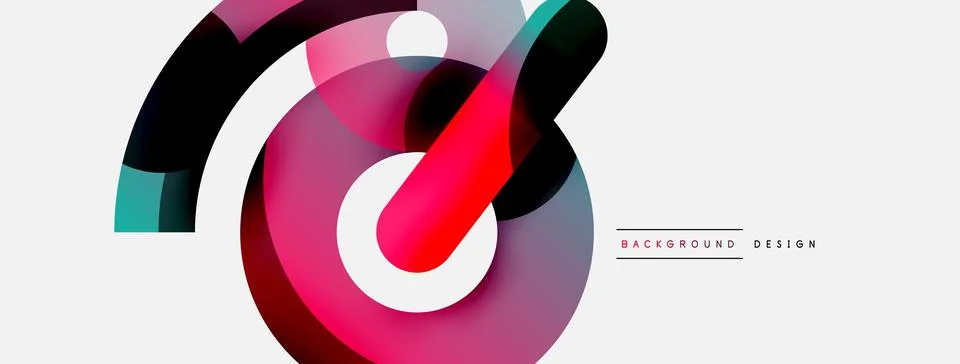 Circle abstract background. Vector illustration for wallpaper banner background 스톡 일러스트