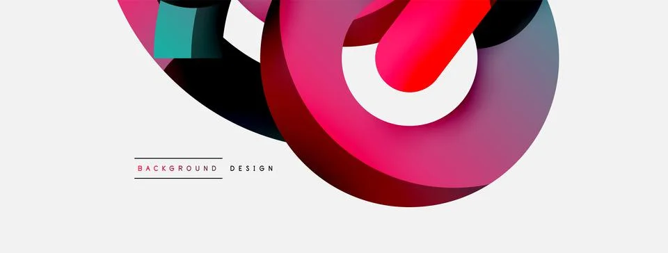 Circle abstract background. Vector illustration for wallpaper banner background イラスト素材