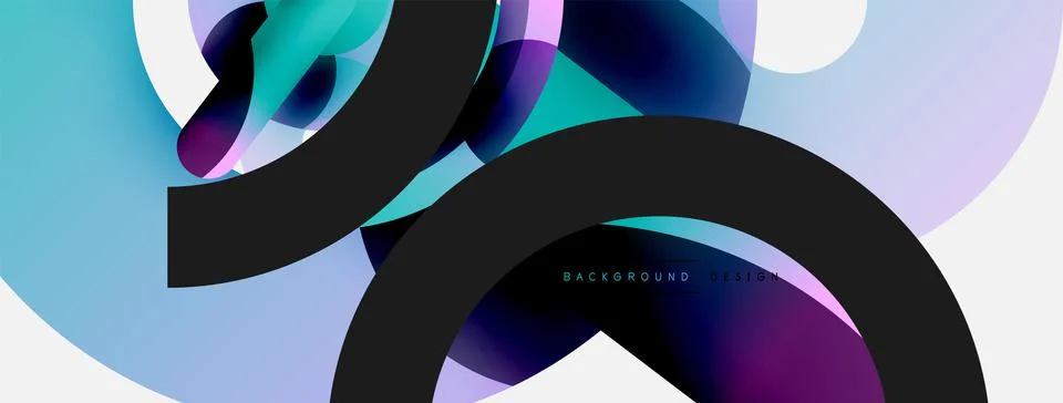 Circle abstract background. Vector illustration for wallpaper banner background 스톡 일러스트