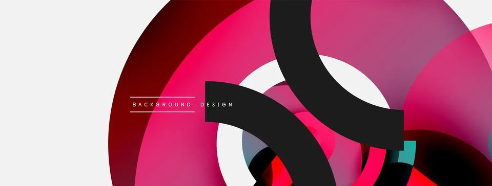 Circle abstract background. Vector illustration for wallpaper banner background 스톡 일러스트