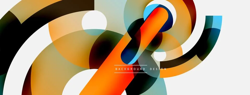 Circle abstract background. Vector illustration for wallpaper banner background Illustrazione stock