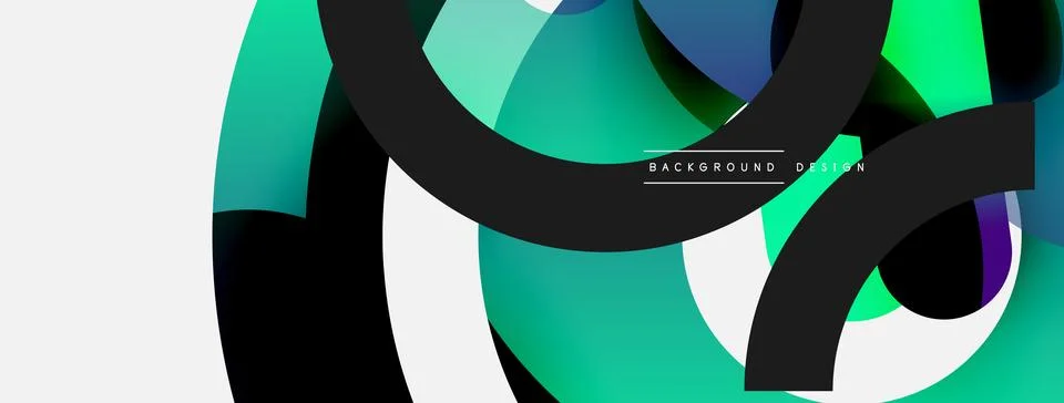 Circle abstract background. Vector illustration for wallpaper banner background Illustrazione stock