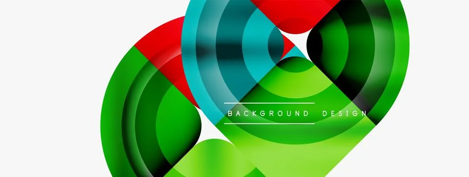 Circle abstract background. Wallpaper, banner, background, landing page, wall Illustrazione stock
