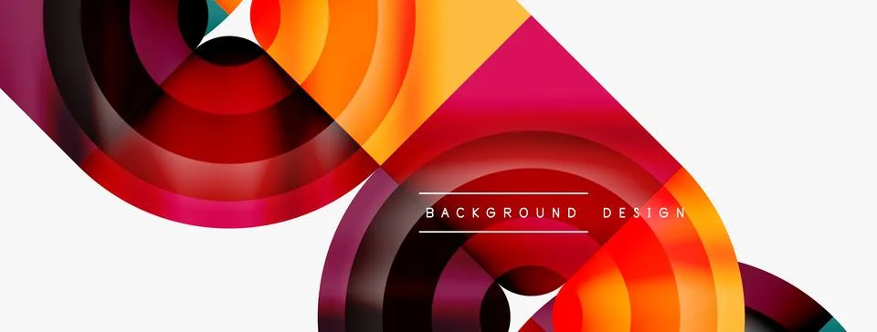 Circle abstract background. Wallpaper, banner, background, landing page, wall イラスト素材