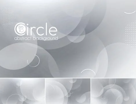 Circle abstract background - white Stock Illustration