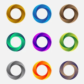 Circle abstract collection Stock Illustration