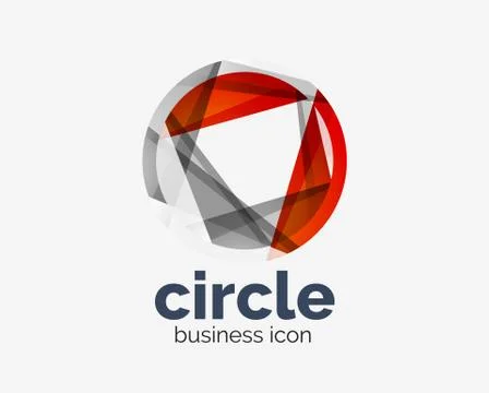 Circle abstract design logotype, round vector logo design template, internet 스톡 일러스트
