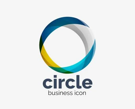 Circle abstract design logotype, round vector logo design template, internet 스톡 일러스트