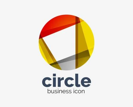 Circle abstract design logotype, round vector logo design template, internet 스톡 일러스트