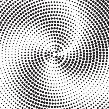 Circle abstract dotted vector background Stock Illustration