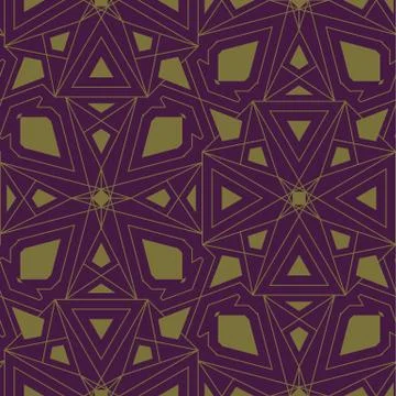 Circle abstract elements, seamless pattern Stock Illustration