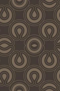 Circle abstract elements, seamless pattern Stock Illustration