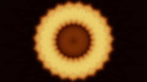 Circle abstract fire orange animate loop Stock Footage 50135848