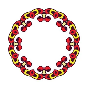 Circle abstract frame Stock Illustration