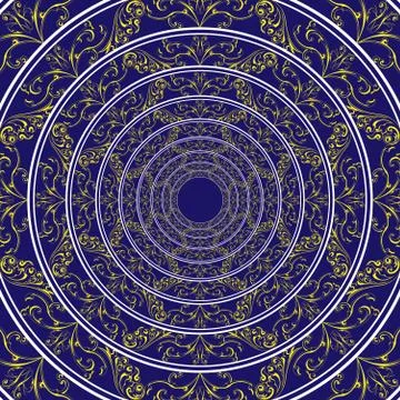 Circle abstract pattern Stock Illustration