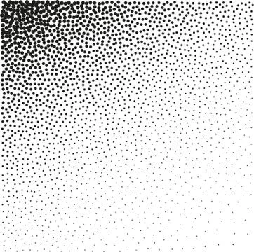 Circle, Abstract Radial Gradient, Fine Black Dots, Circle With Dots, Stock Illustration