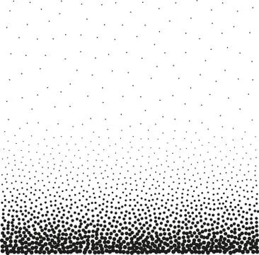 Circle, Abstract Radial Gradient, Fine Black Dots, Circle With Dots, 스톡 일러스트