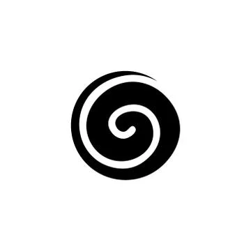 Circle abstract spiral shape logo vector Stock Illustration