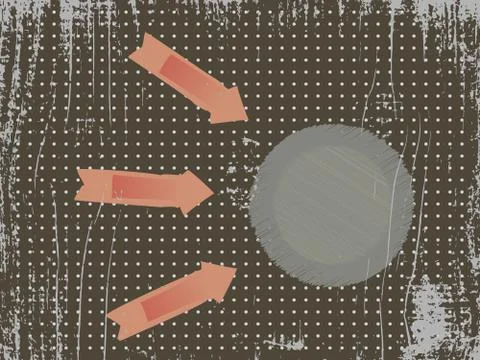 Circle and arrows Stock Illustration