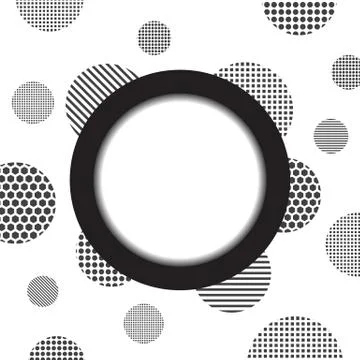 Circle and dotty background Stock Illustration