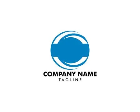 Circle and letter C logo design Stock Illustration