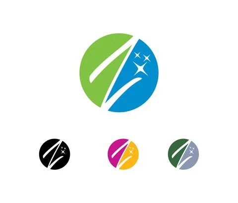 Circle and letter Z Initial Logo Stock Illustration