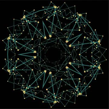 Circle and line vector baground Stock Illustration