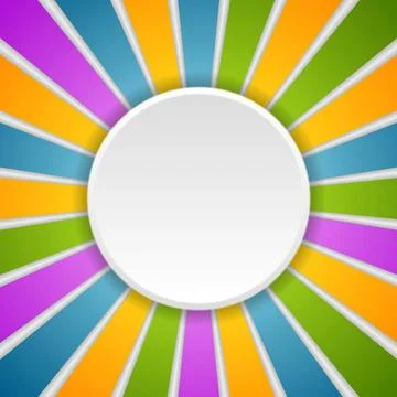 Circle and rays. Rainbow colors Circle and rays. Rainbow colors vector bac... Stock Photos