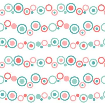 Circle and ring pattern on white background 스톡 일러스트