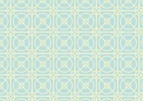 Circle and square pattern on pastel color Stock Illustration