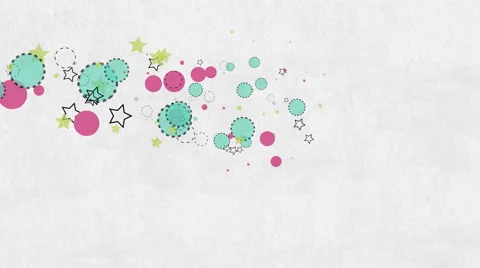 Circle and star background with copy space at the end 스톡 동영상 3274808