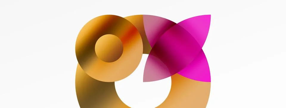 Circle and triangle abstract background. Concept for creative technology 库存插图