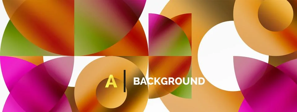 Circle and triangle abstract background. Concept for creative technology Stock Illustration