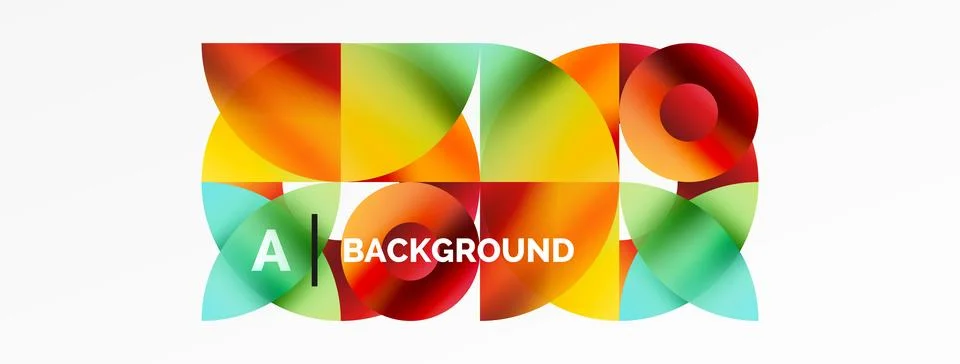 Circle and triangle abstract background. Concept for creative technology Stock Illustration