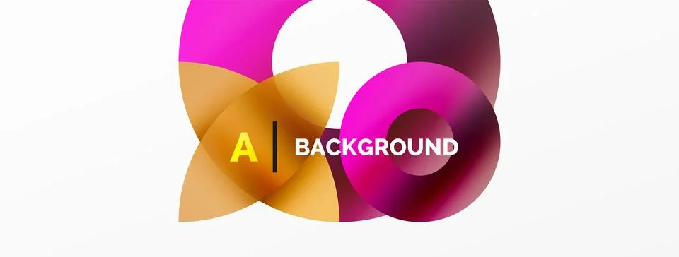 Circle and triangle abstract background. Concept for creative technology Stock Illustration