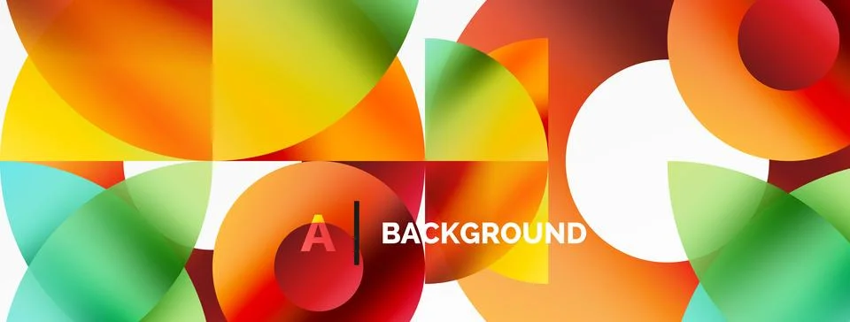 Circle and triangle abstract background. Concept for creative technology Stock Illustration