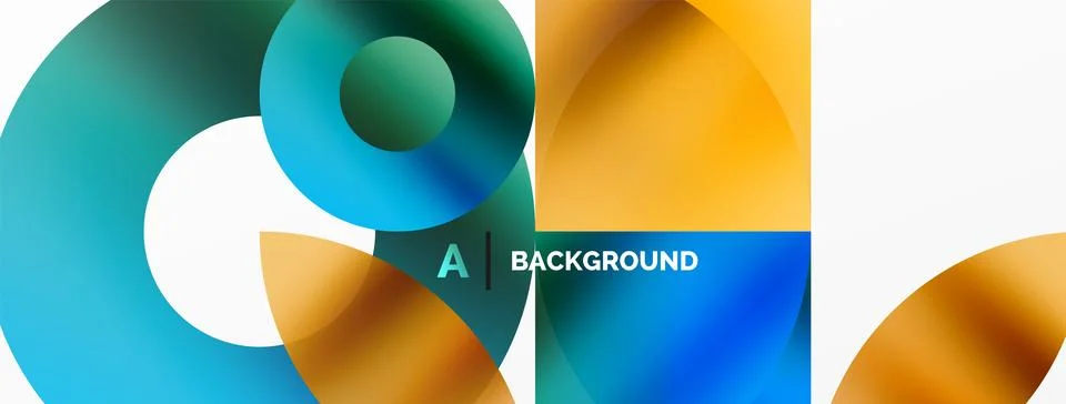Circle and triangle abstract background. Concept for creative technology Stock Illustration